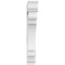 Ekena Millwork Standard Olympic Architectural Grade PVC Bracket with Traditional Ends, 3"W x 24"D x 24"H BKTP03X24X24OLY01 - alternate 3